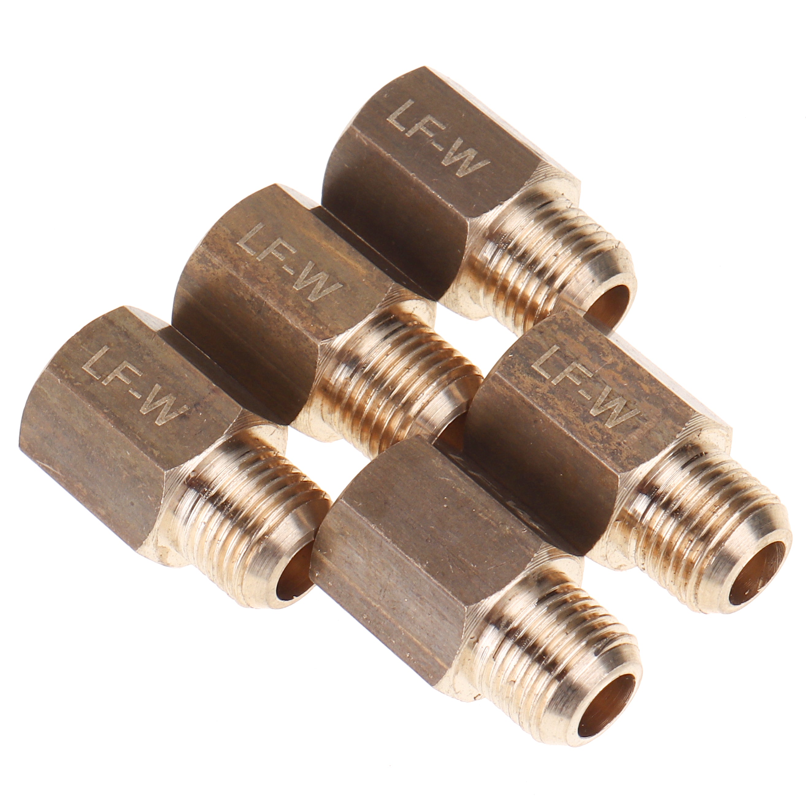 LTWFITTING Lead Free Brass Pipe 1/8 Inch Male x 1/8 Inch Female NPT Adapter Fuel Gas Air (Pack of 5)