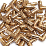 LTWFITTING Lead Free 90 Deg Elbow Brass Barb Fitting 5/16 Inch Hose Barb x 1/8 Inch Male NPT Thread Fuel Boat Water (Pack of 700)