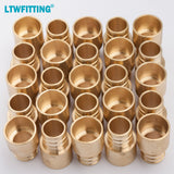 LTWFITTING Lead Free 3/4-Inch PEX x 3/4-Inch Male Sweat Adapter, Brass Crimp PEX Fitting (Pack of 25)