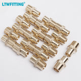 LTWFITTING Lead Free Brass PEX Adapter Fitting 3/4-Inch PEX x 1/2-Inch Male NPT Crimp Adaptor (Pack of 20)