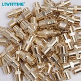 LTWFITTING Lead Free Brass PEX Adapter Fitting 3/4-Inch PEX x 1/2-Inch Male NPT Crimp Adaptor (Pack of 300)