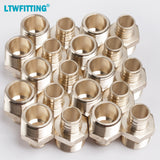 LTWFITTING Lead Free Brass PEX Adapter Fitting 3/4-Inch PEX x 3/4-Inch Male NPT Crimp Adaptor (Pack of 20)