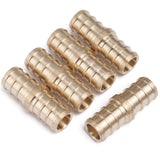 LTWFITTING Lead Free Brass PEX Crimp Fitting 1/2-Inch PEX Coupling (Pack of 5)