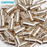 LTWFITTING Lead Free Brass PEX Crimp Fitting 3/4-Inch x 1-Inch PEX Reducing Coupling (Pack of 200)