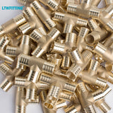 LTWFITTING Lead Free Brass PEX Crimp Fitting 1-Inch x 1-Inch x 1-Inch PEX Tee (Pack of 100)