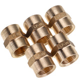 LTWFITTING Lead Free Brass Pipe Fitting 3/8 Inch Female NPT Coupling Water (Pack of 5)