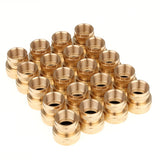 LTWFITTING 3/4 Inch FHT x 1/2 Inch FIP Brass Swivel Hose Adapter,Garden Hose Fitting(Pack of 20)