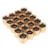 LTWFITTING 3/4 Inch FHT x 3/4 Inch FHT Brass Swivel Hose Adapter,Brass Garden Hose Fitting(Pack of 20)