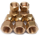 LTWFITTING Brass 5/8 Inch OD x 1/2 Inch OD Flare Forged Reducing Swivel Nut Union Tube Fitting(Pack of 5)