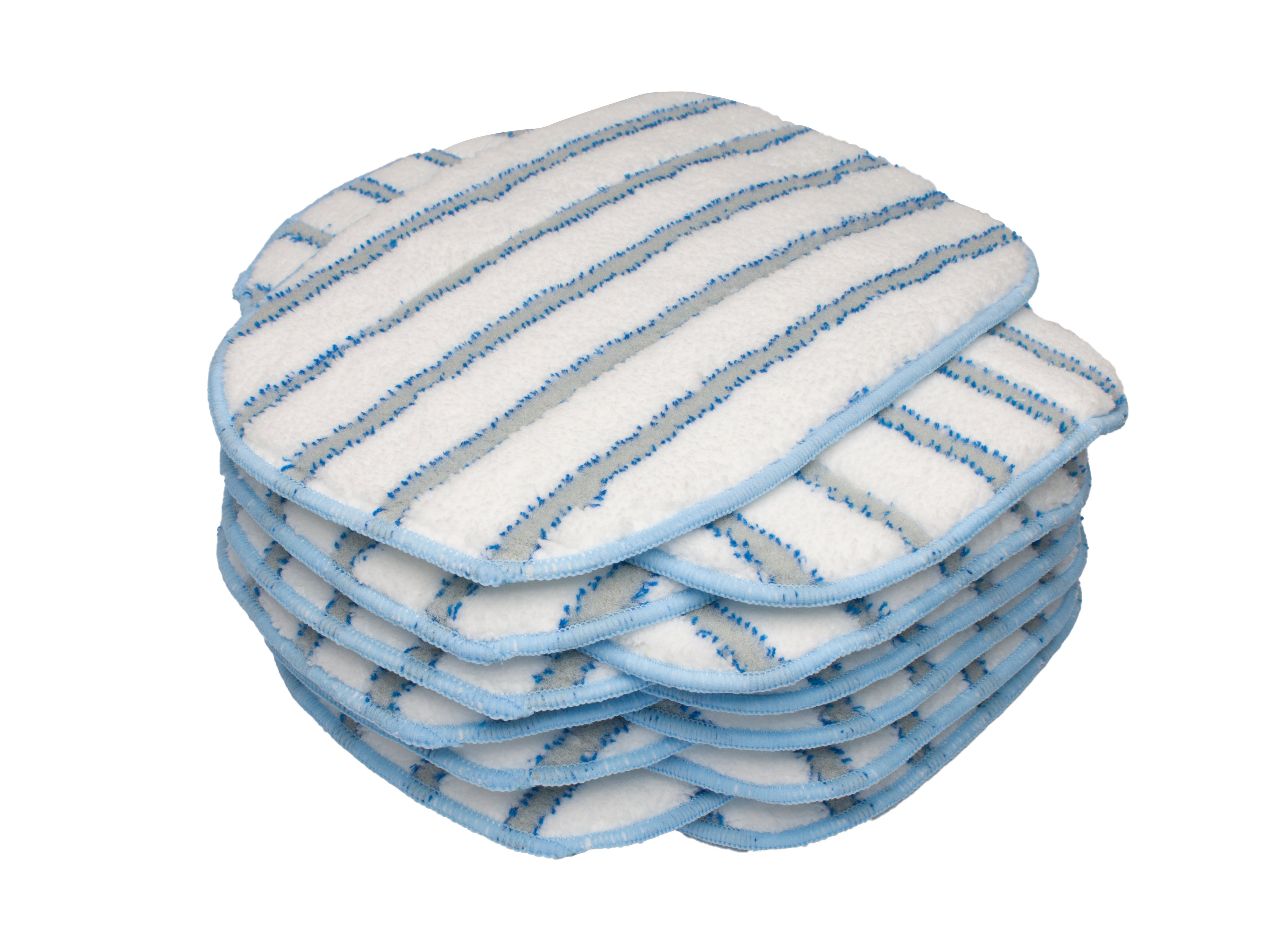 LTWHOME Microfiber Scrubbing Mop Pads Fit for McCulloch MC1375, MC1385 Steam Cleaner, Compatiable with McCulloch A1375-101(Pack of 12)