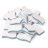 LTWHOME High Density Extra Large Magic Cleaning Eraser Wave Type Melamine Sponge XL(5.5 Inch x 2.75 Inch x 1.37 Inch)(Pack of 100)