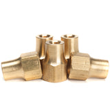 LTWFITTING Brass 1/4 Inch OD 45 Degree Flare Long Forged Nut,Flare Tube Fitting(Pack of 5)