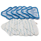LTWHOME Replacement Microfiber Mop Pads and Coral Pads Set Fit for H2O Steam Mop X5 (Pack of 12)