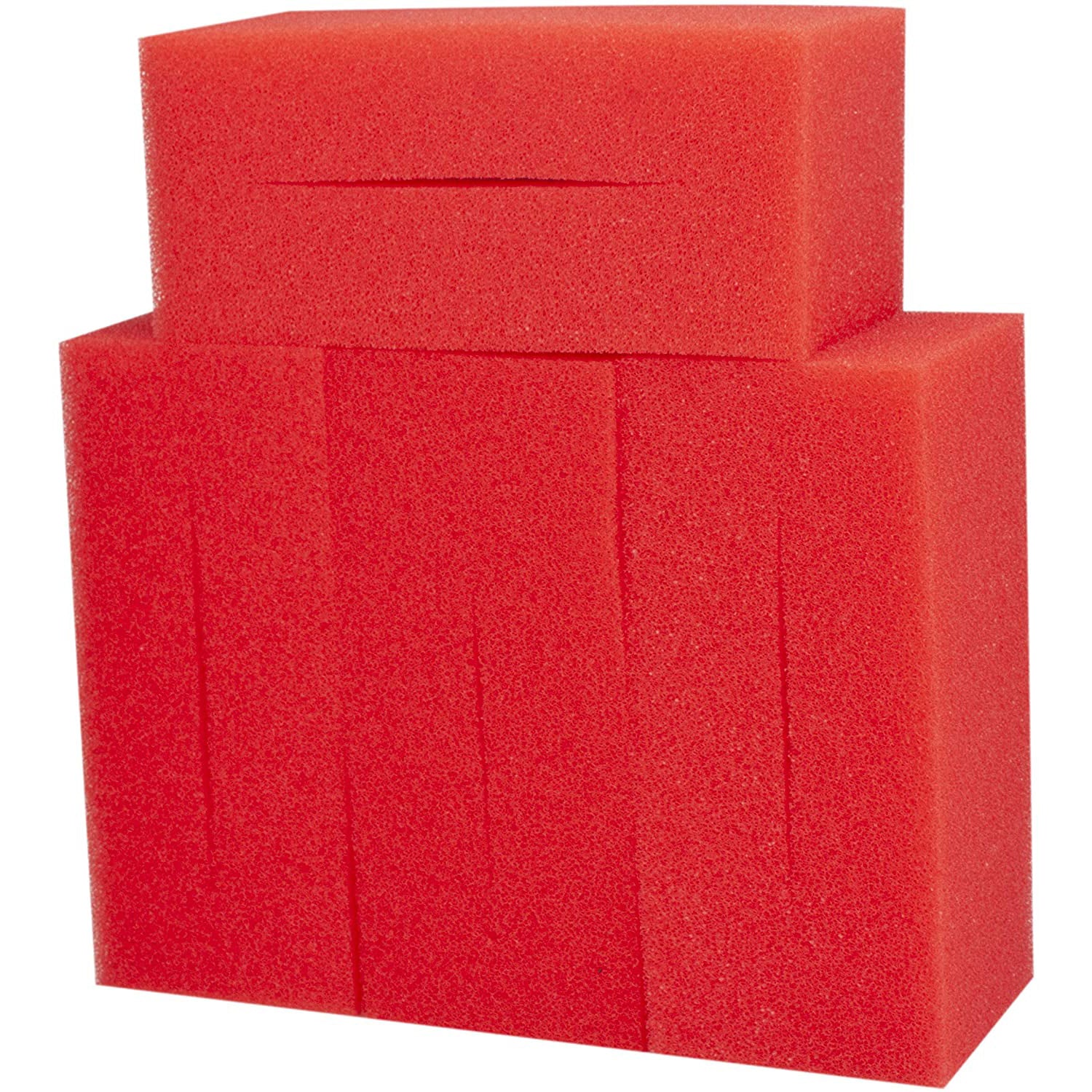 LTWHOME Compatible Red Fine Filter Foam Replacement for Oase Biotec 12 56739 (Pack of 4)