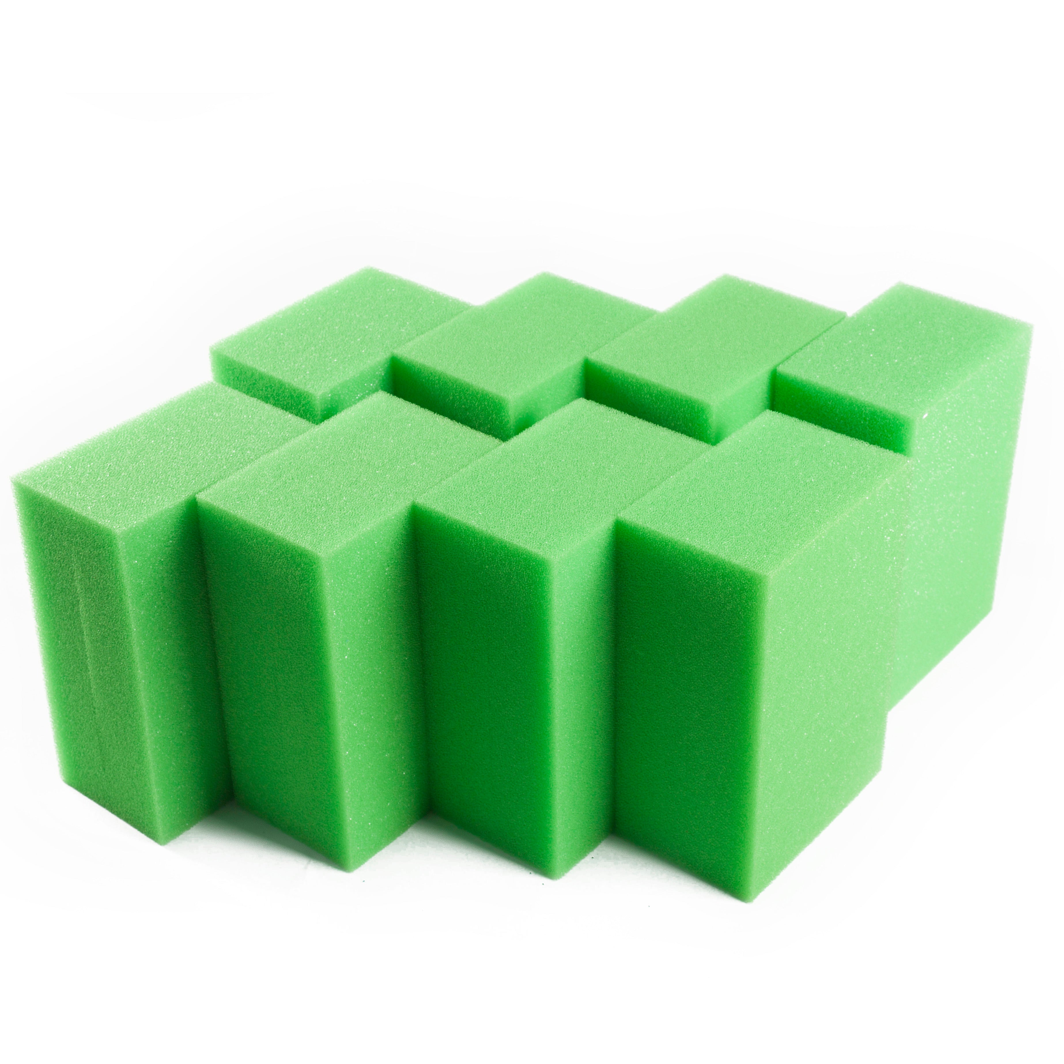 LTWHOME Fine Green Foam Filter Sponge Fit for Oase Biotec Screenmatic 18 & 36 Pond Filter (Pack of 8)
