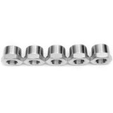 LTWFITTING Bar Production Stainless Steel 316 Pipe Hex Bushing Reducer Fittings 1 Inch Male x 1/2 Inch Female NPT Fuel Water Boat (Pack of 5)