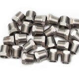 LTWFITTING Bar Production Stainless Steel 316 Pipe Hex Bushing Reducer Fittings 3/8 Inch Male x 1/4 Inch Female NPT Fuel Water Boat (Pack of 25)