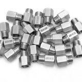 LTWFITTING Bar Production Stainless Steel 316 Pipe Fitting 1/4 Inch Female x 1/4 Inch Male NPT Adapter Air Fuel Water (Pack of 25)