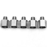 LTWFITTING Bar Production Stainless Steel 316 Pipe Fitting 3/8 Inch Female x 1/8 Inch Male NPT Adapter Air Fuel Water (Pack of 5)