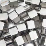LTWFITTING Bar Production Stainless Steel 316 Pipe Fitting 1/2 Inch Female x 1/4 Inch Male NPT Adapter Air Fuel Water (Pack of 300)