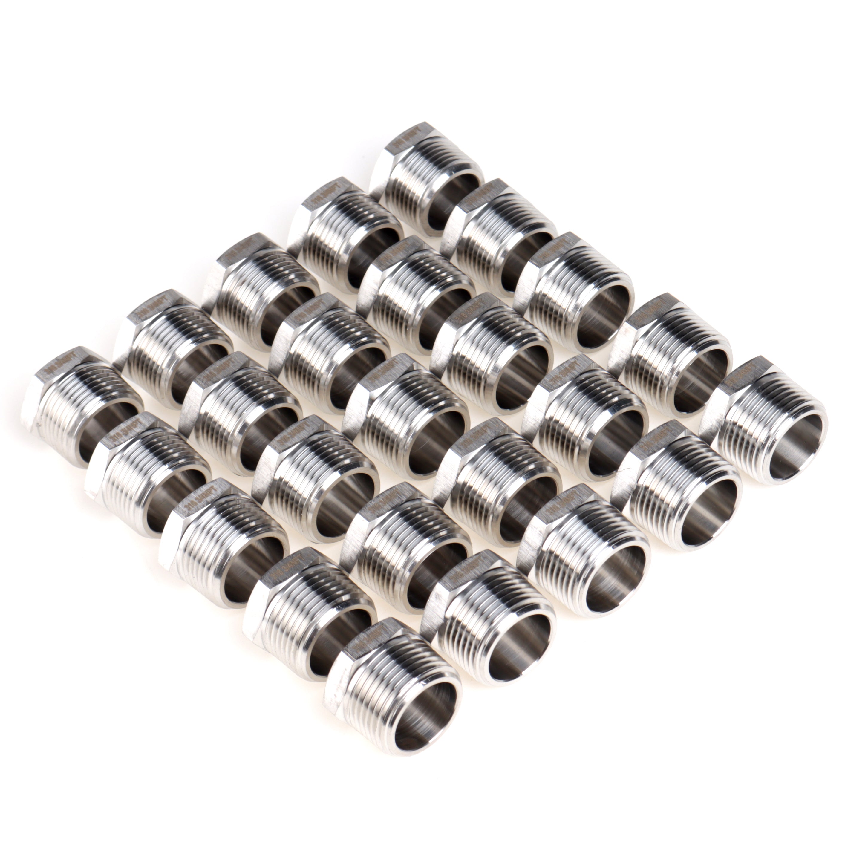LTWFITTING Bar Production Stainless Steel 316 Pipe Hex Head Plug Fittings 3/4-Inch Male NPT Fuel Boat (Pack of 25)