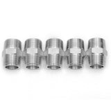 LTWFITTING Bar Production Stainless Steel 316 Pipe Hex Nipple Fitting 3/4 Inch x 3/4 Inch Male NPT Water Boat (Pack of 5)