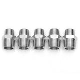 LTWFITTING Bar Production Stainless Steel 316 Pipe Hex Reducing Nipple Fitting 3/4 Inch x 1/2 Inch Male NPT Water Boat (Pack of 5)