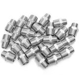 LTWFITTING Bar Production Stainless Steel 316 Pipe Hex Reducing Nipple Fitting 3/4 Inch x 1/2 Inch Male NPT Water Boat (Pack of 25)