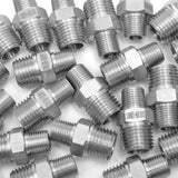 LTWFITTING Bar Production Stainless Steel 316 Pipe Hex Reducing Nipple Fitting 1/4 Inch x 1/8 Inch Male NPT Water Boat (Pack of 700)