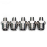 LTWFITTING Bar Production Stainless Steel 316 Pipe Hex Reducing Nipple Fitting 3/8 Inch x 1/8 Inch Male NPT Water Boat (Pack of 5)