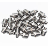 LTWFITTING Bar Production Stainless Steel 316 Pipe Hex Reducing Nipple Fitting 3/8 Inch x 1/8 Inch Male NPT Water Boat (Pack of 25)