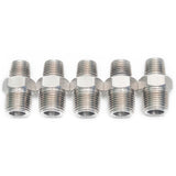 LTWFITTING Class 3000 Stainless Steel 316 Pipe Hex Reducing Nipple Fitting 3/8 Inch x 1/4 Inch Male NPT (Pack of 5)
