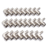 LTWFITTING 90 Degree Elbow Stainless Steel 316 Barb Fitting 3/8 Inch Hose Barb x 1/2 Inch Male NPT Air Gas (Pack of 25)