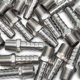 LTWFITTING Bar PrLTWFITTINGoduction Stainless Steel 316 Barb Fitting Coupler/Connector 3/8 Inch Hose ID x 1/4 Inch Male NPT Air Fuel Water (Pack of 700)