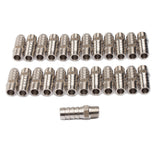 LTWFITTING Bar Production Stainless Steel 316 Barb Fitting Coupler/Connector 1/2 Inch Hose ID x 1/4 Inch Male NPT Air Fuel Water (Pack of 25)