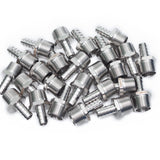 LTWFITTING Bar Production Stainless Steel 316 Barb Fitting Coupler/Connector 1/2 Inch Hose ID x 3/4 Inch Male NPT Air Fuel Water (Pack of 25)