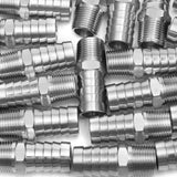 LTWFITTING Bar Production Stainless Steel 316 Barb Fitting Coupler/Connector 5/8 Inch Hose ID x 3/8 Inch Male NPT Air Fuel Water (Pack of 300)