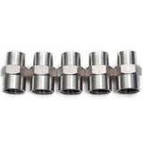 LTWFITTING Bar Production Stainless Steel 316 Pipe Fitting 1/4 Inch x 1/8 Inch Female NPT Reducing Coupling Water Boat (Pack of 5)