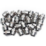 LTWFITTING Bar Production Stainless Steel 316 Pipe Fitting 3/8 Inch x 1/8 Inch Female NPT Reducing Coupling Water Boat (Pack of 25)