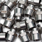 LTWFITTING Bar Production Stainless Steel 316 Pipe Fitting 3/8 Inch x 1/8 Inch Female NPT Reducing Coupling Water Boat (Pack of 400)