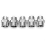 LTWFITTING Bar Production Stainless Steel 316 Pipe Fitting 3/8 Inch x 1/4 Inch Female NPT Reducing Coupling Water Boat (Pack of 5)