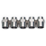 LTWFITTING Bar Production Stainless Steel 316 Pipe Fitting 1/2 Inch x 1/4 Inch Female NPT Reducing Coupling Water Boat (Pack of 5)
