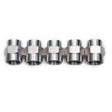 LTWFITTING Bar Production Stainless Steel 316 Pipe Fitting 1/2 Inch x 3/8 Inch Female NPT Reducing Coupling Water Boat (Pack of 5)